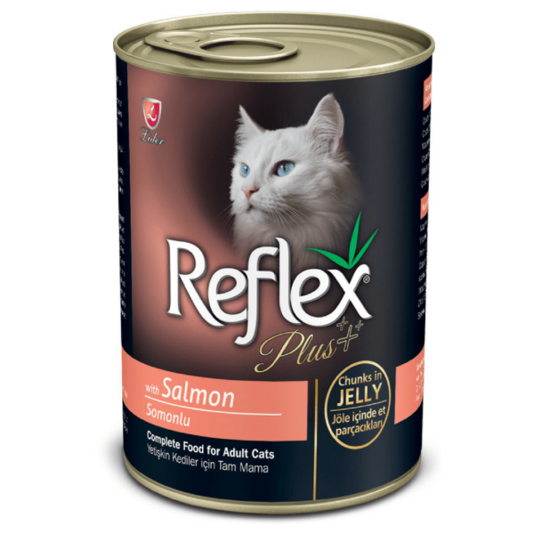 Reflex Plus Adult Cat Food Canned - Salmon Chunks in Jelly ...