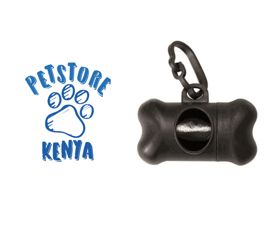 Dog Poop Bag Holder - Bone Shape Black | PetStore Kenya